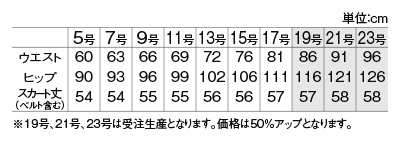 サイズ表